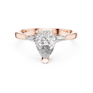 Sleek Radiant Diamond Ring