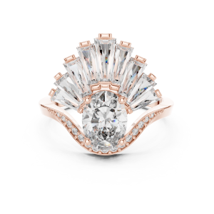 Posh Heart Diamond Ring
