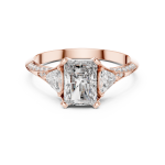 Radiant Kite Diamond  Ring