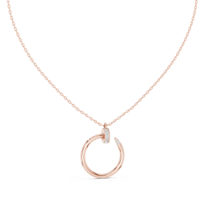 Sleek Princess Diamond Pendant