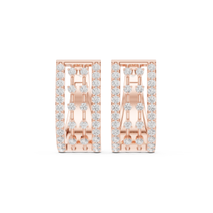 Graceful Trillion Diamond Earrings