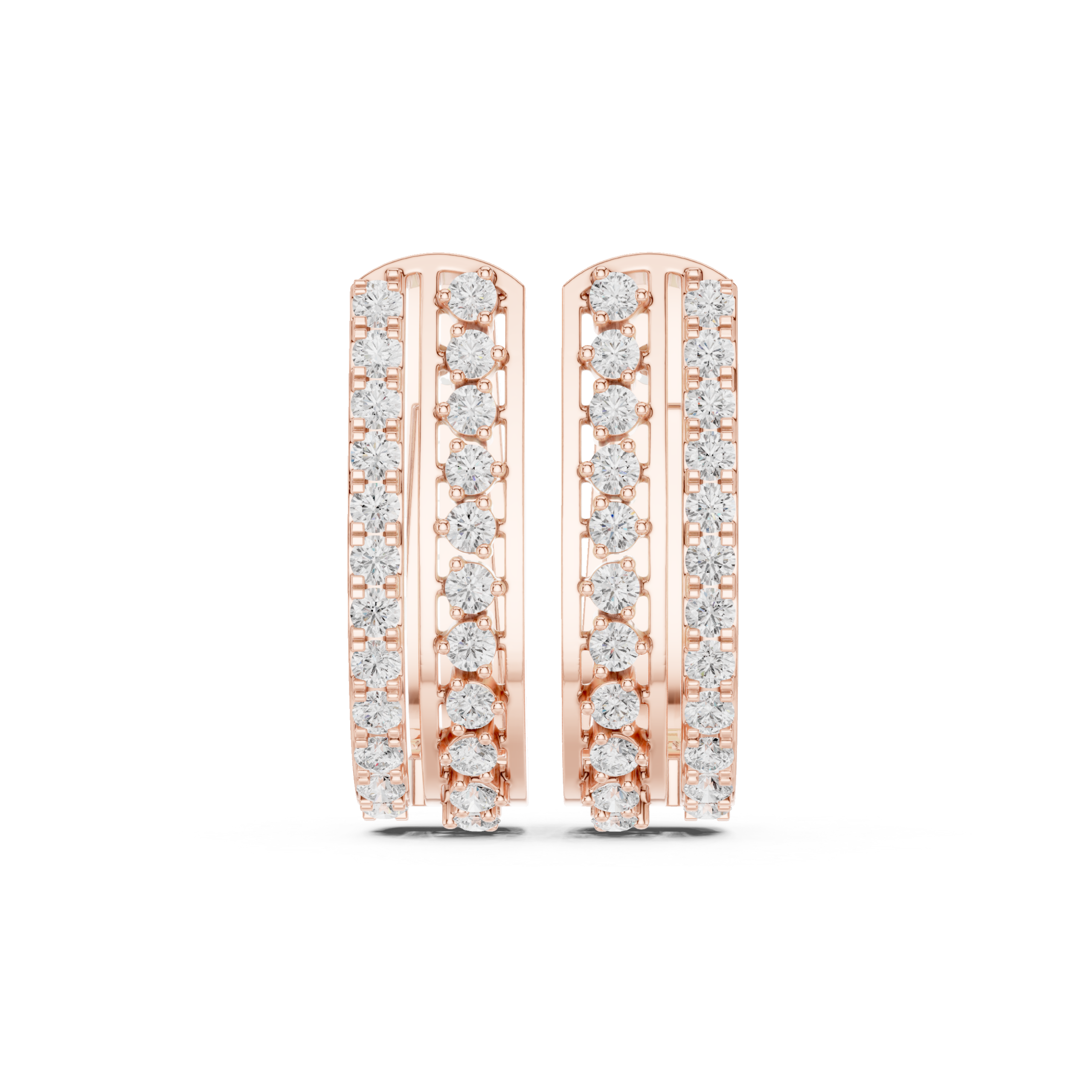 Chic Baguette Diamond Earrings