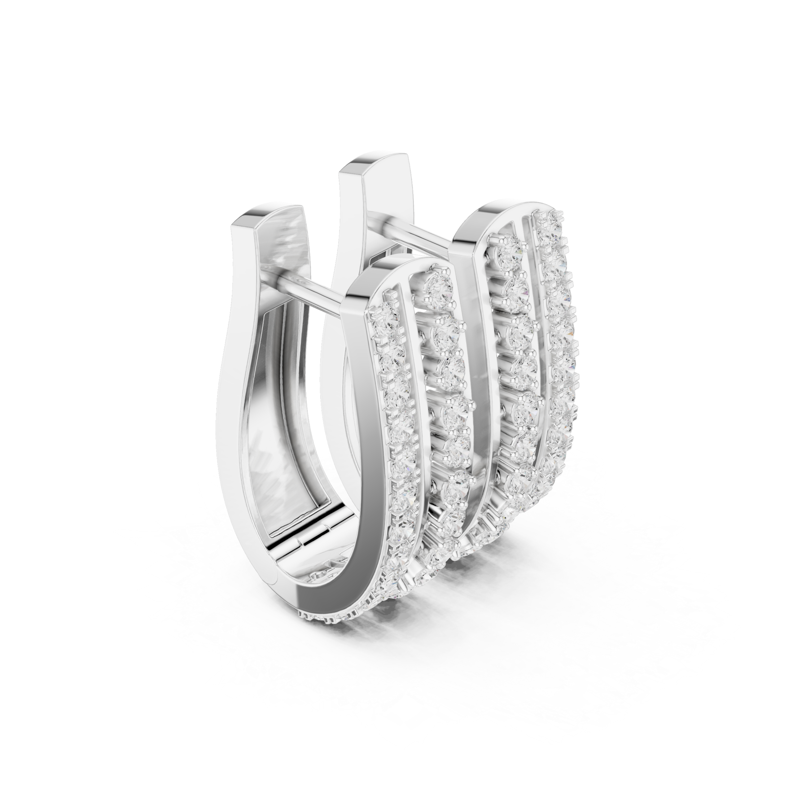 Chic Baguette Diamond Earrings