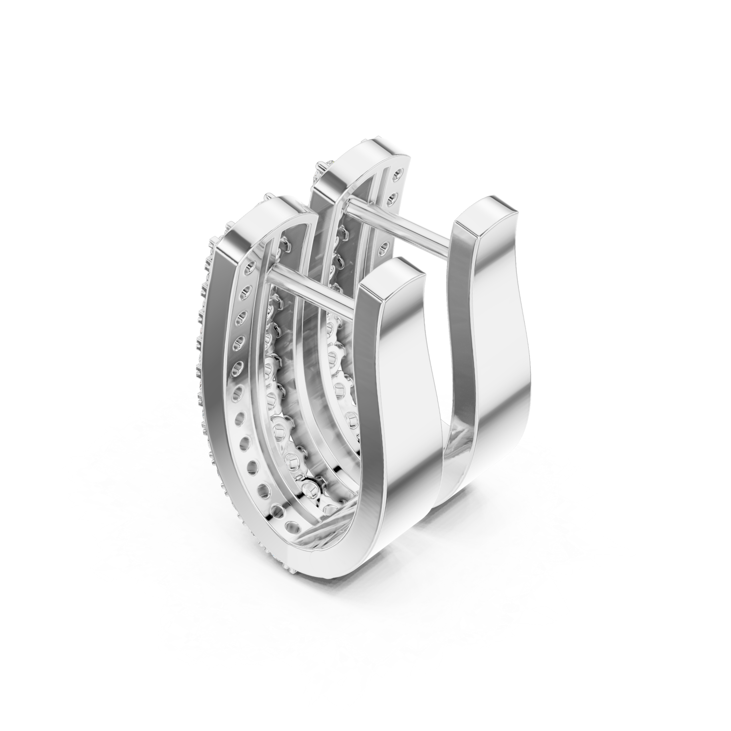 Chic Baguette Diamond Earrings