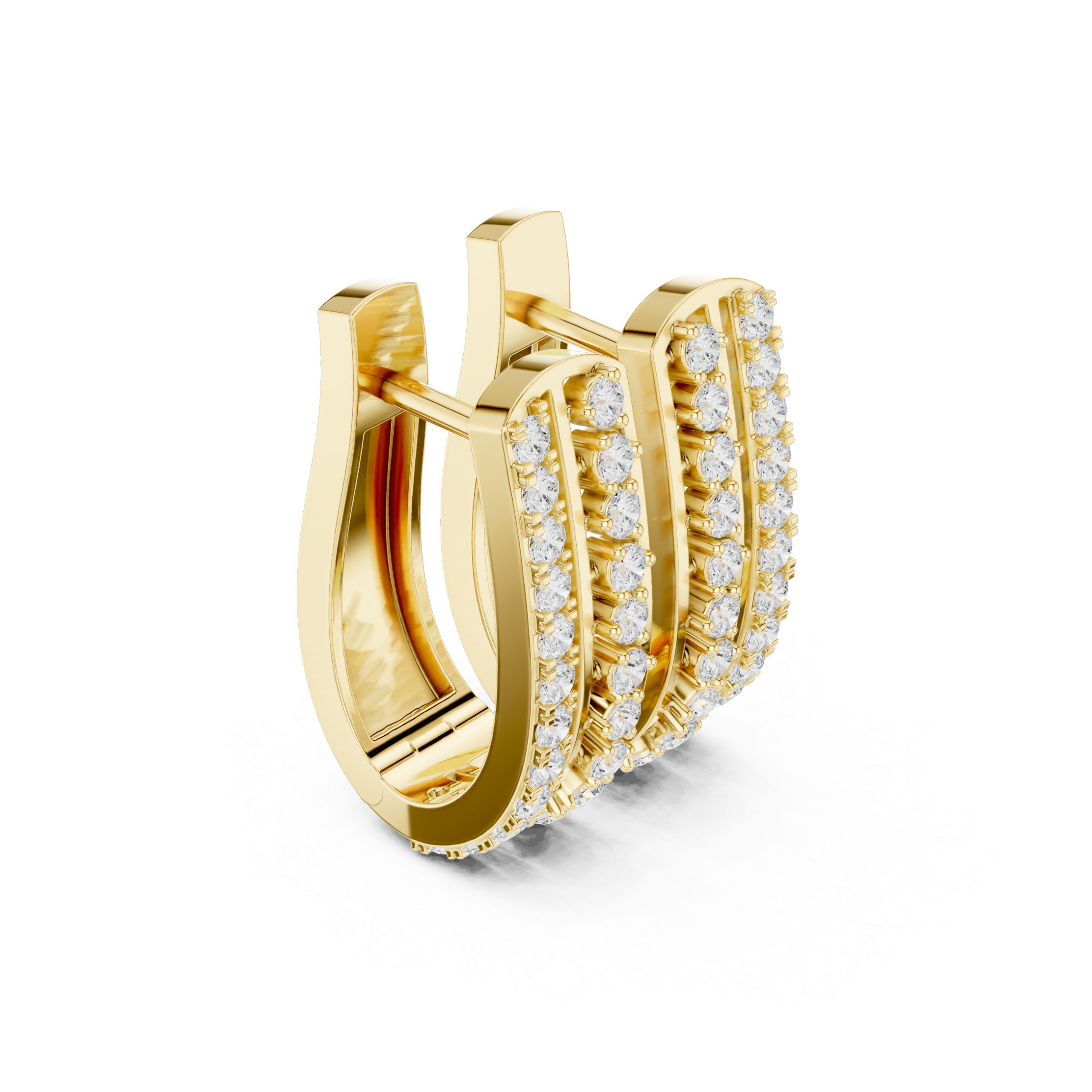 Chic Baguette Diamond Earrings