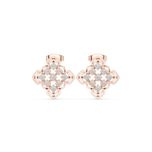 Dazzling Triangle Diamond Earrings