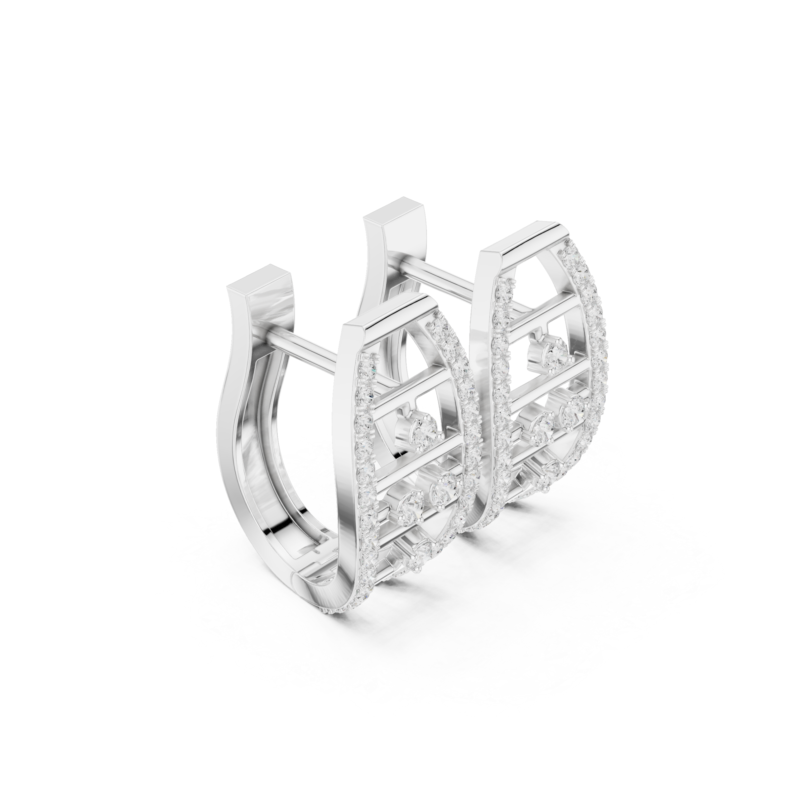 Glam Heart Diamond Earrings