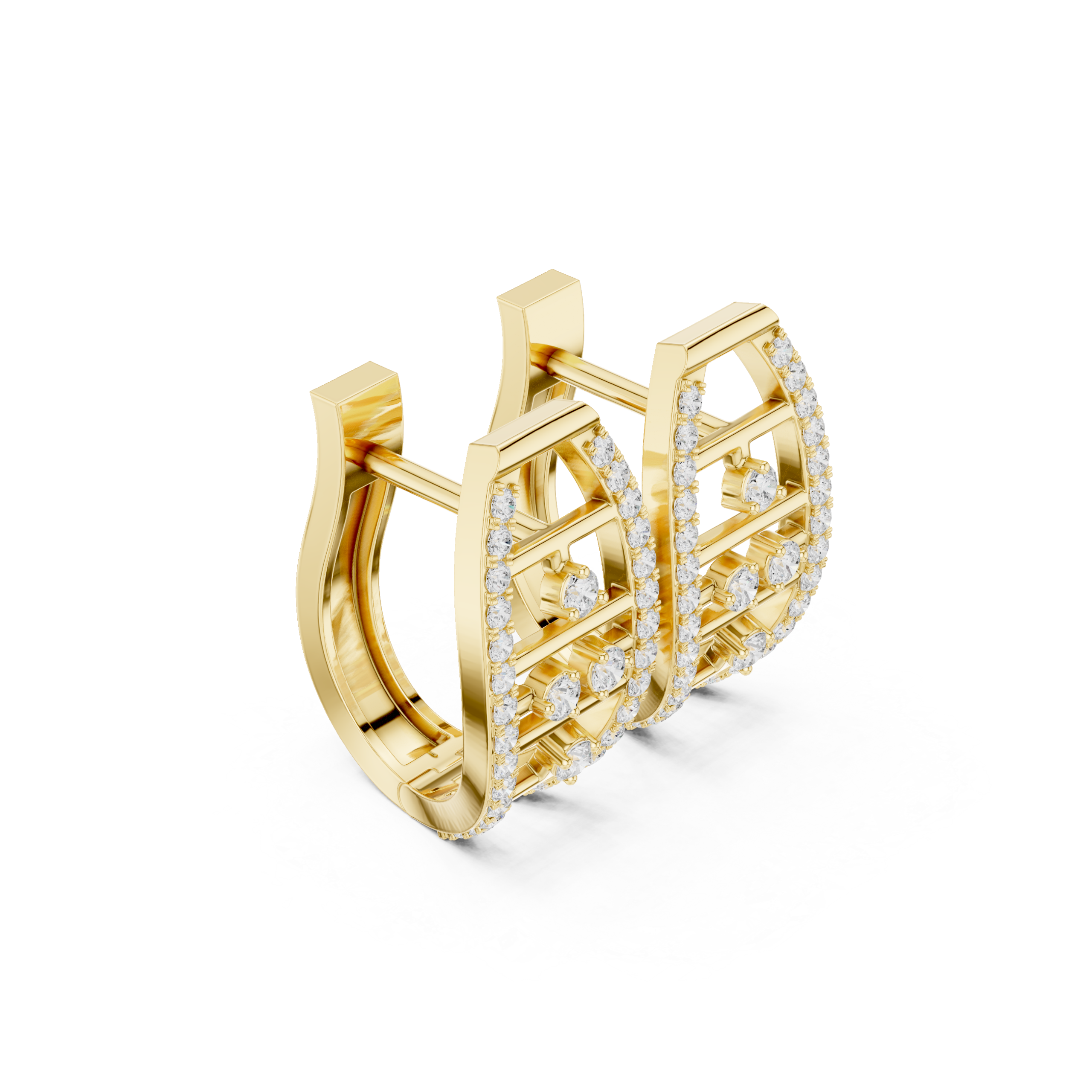 Glam Heart Diamond Earrings