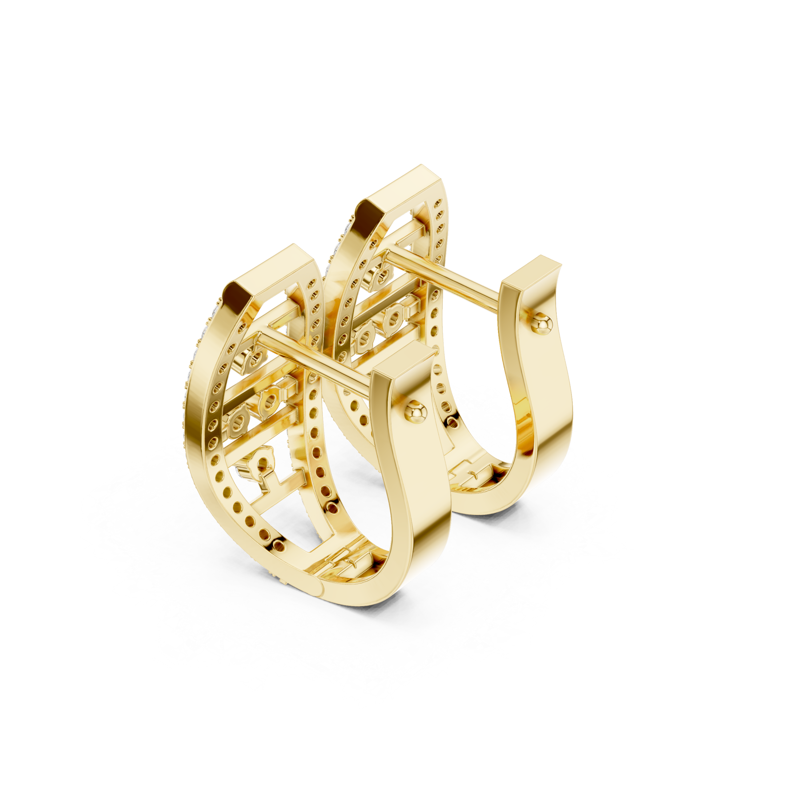 Glam Heart Diamond Earrings