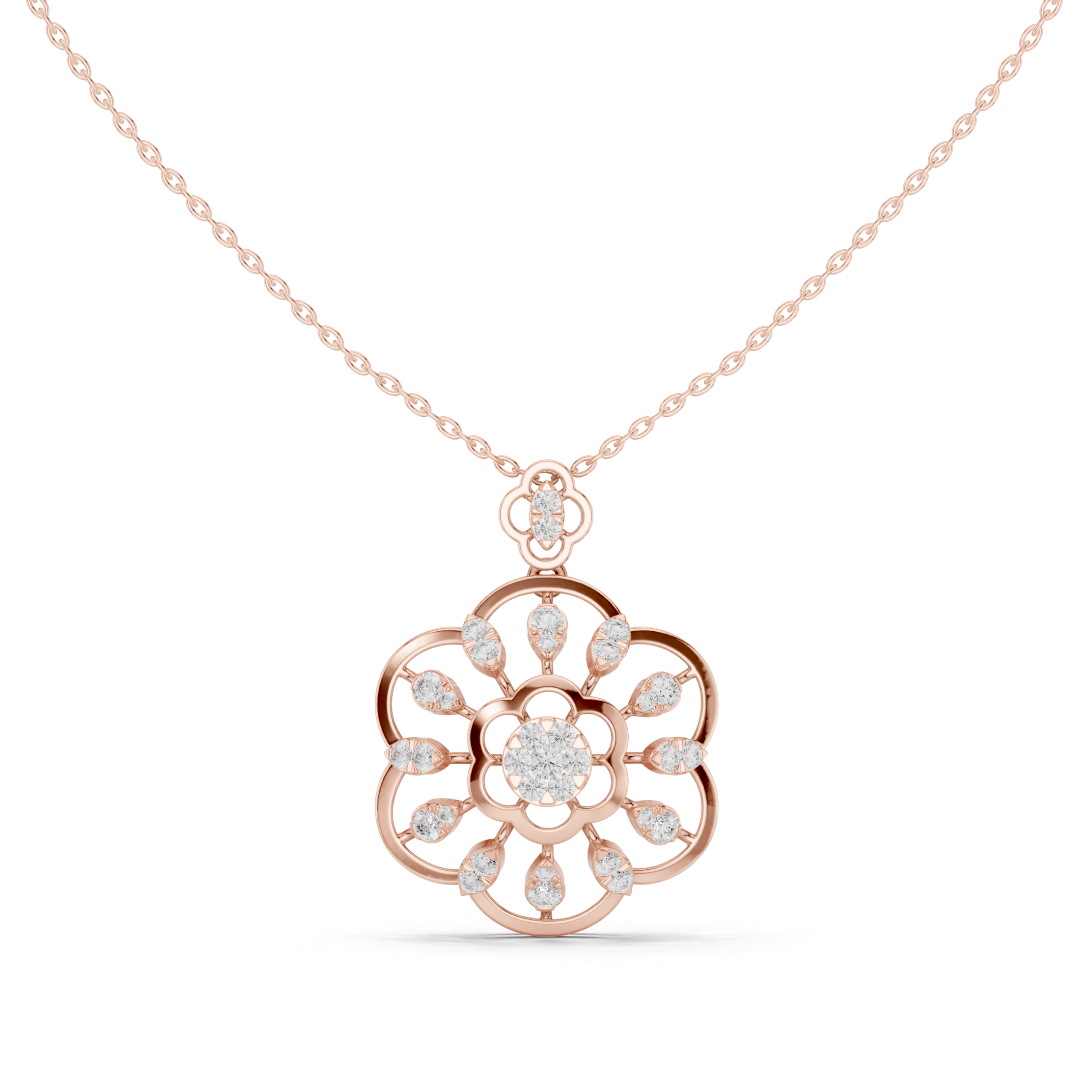 Stylish Marquise Diamond Pendant