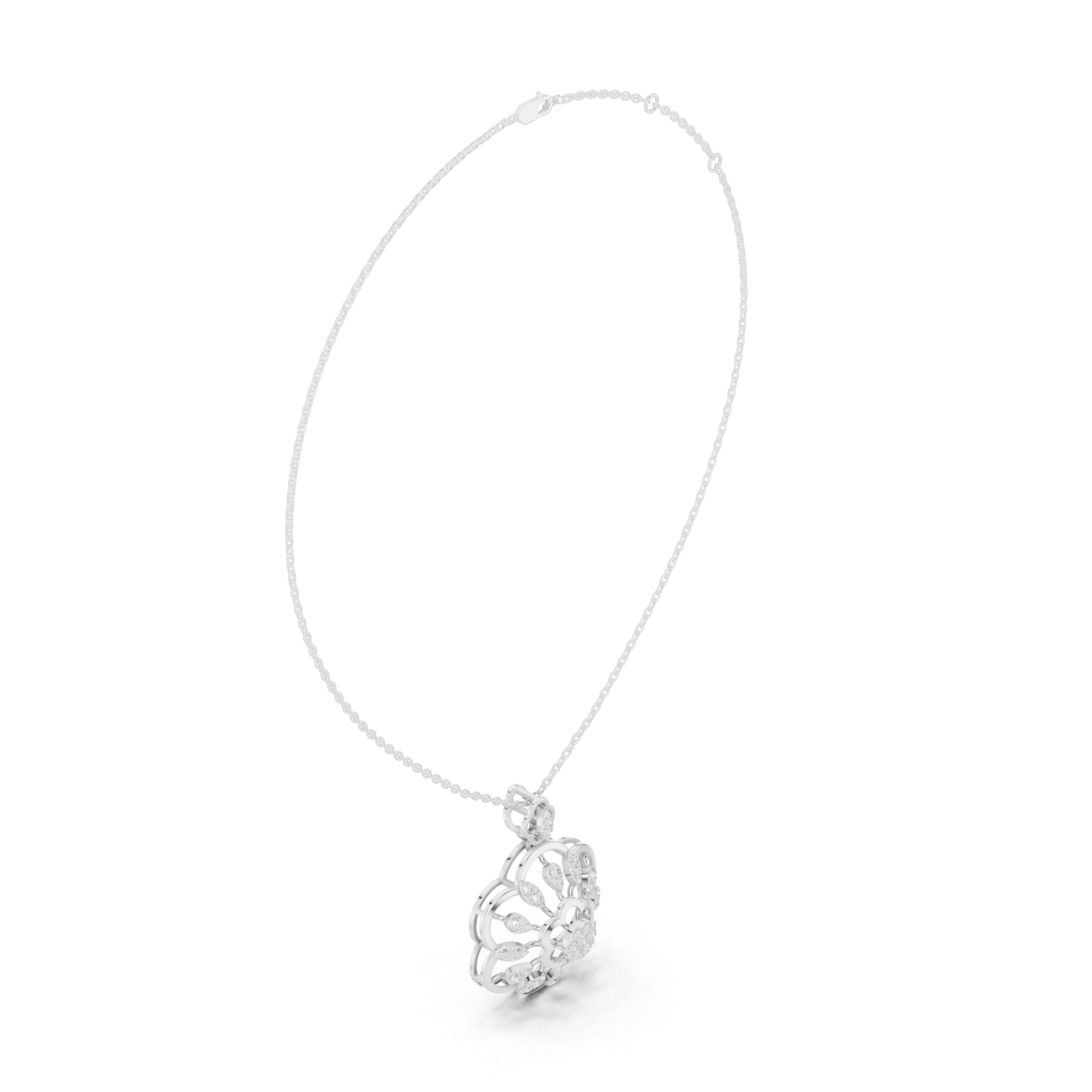 Stylish Marquise Diamond Pendant