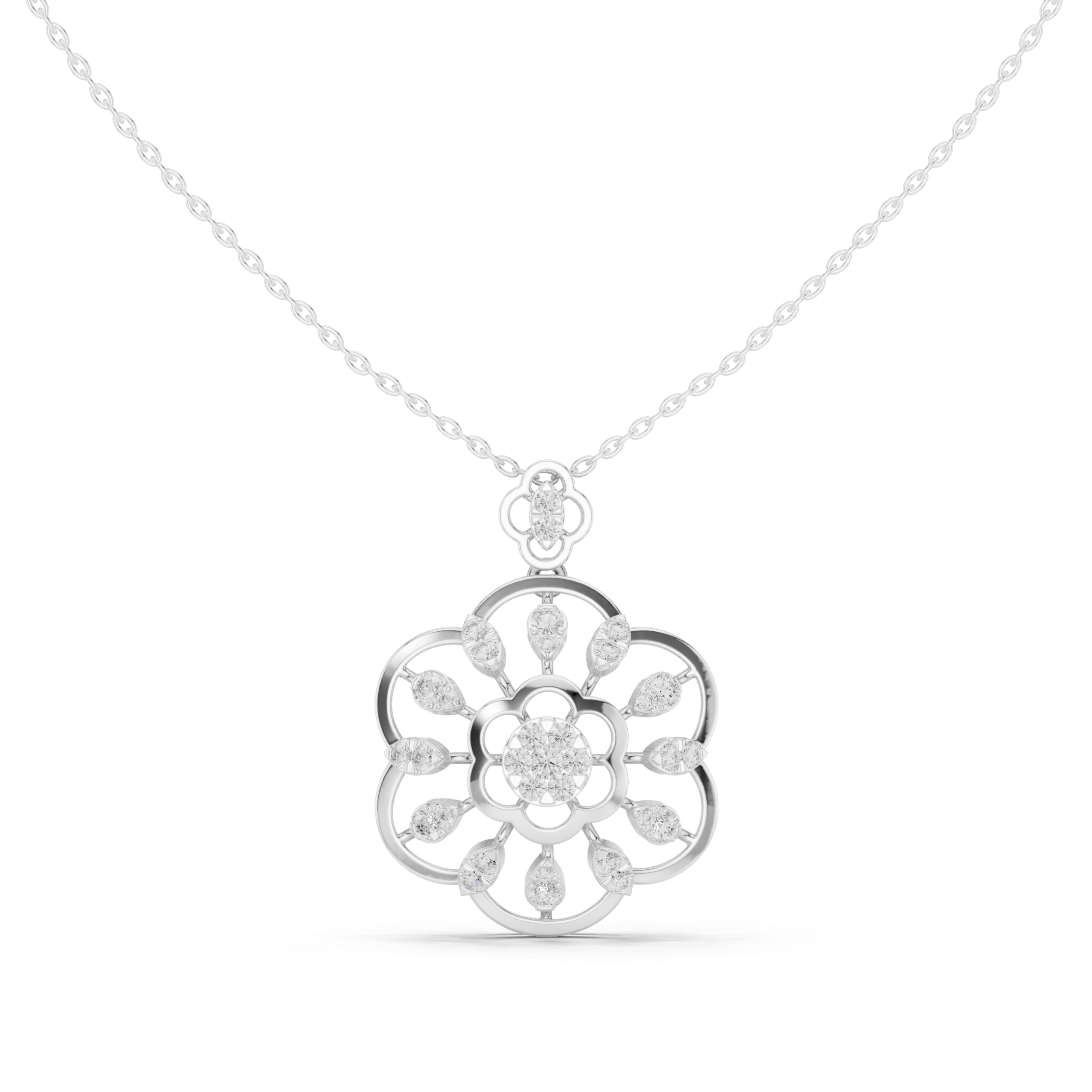 Stylish Marquise Diamond Pendant
