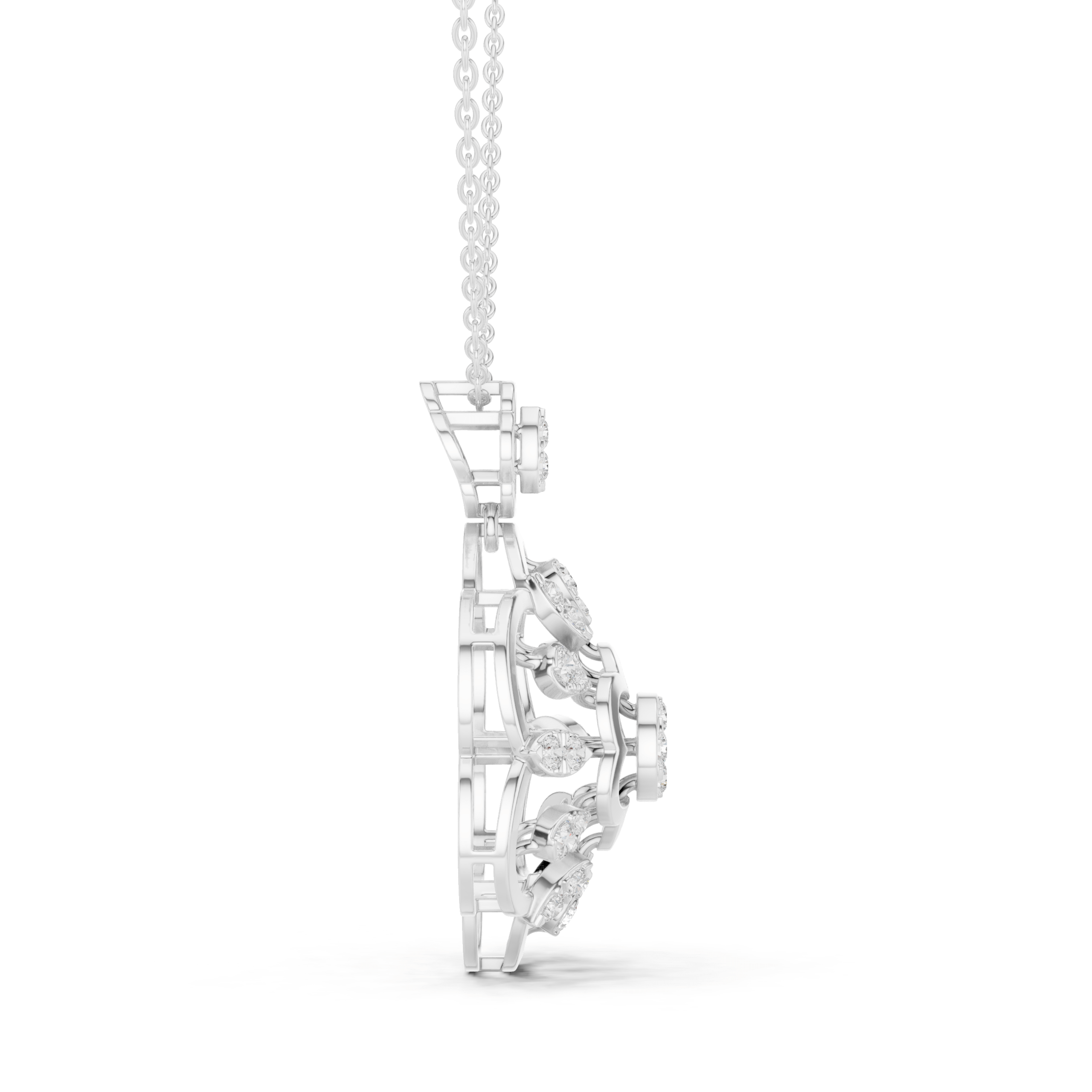 Stylish Marquise Diamond Pendant