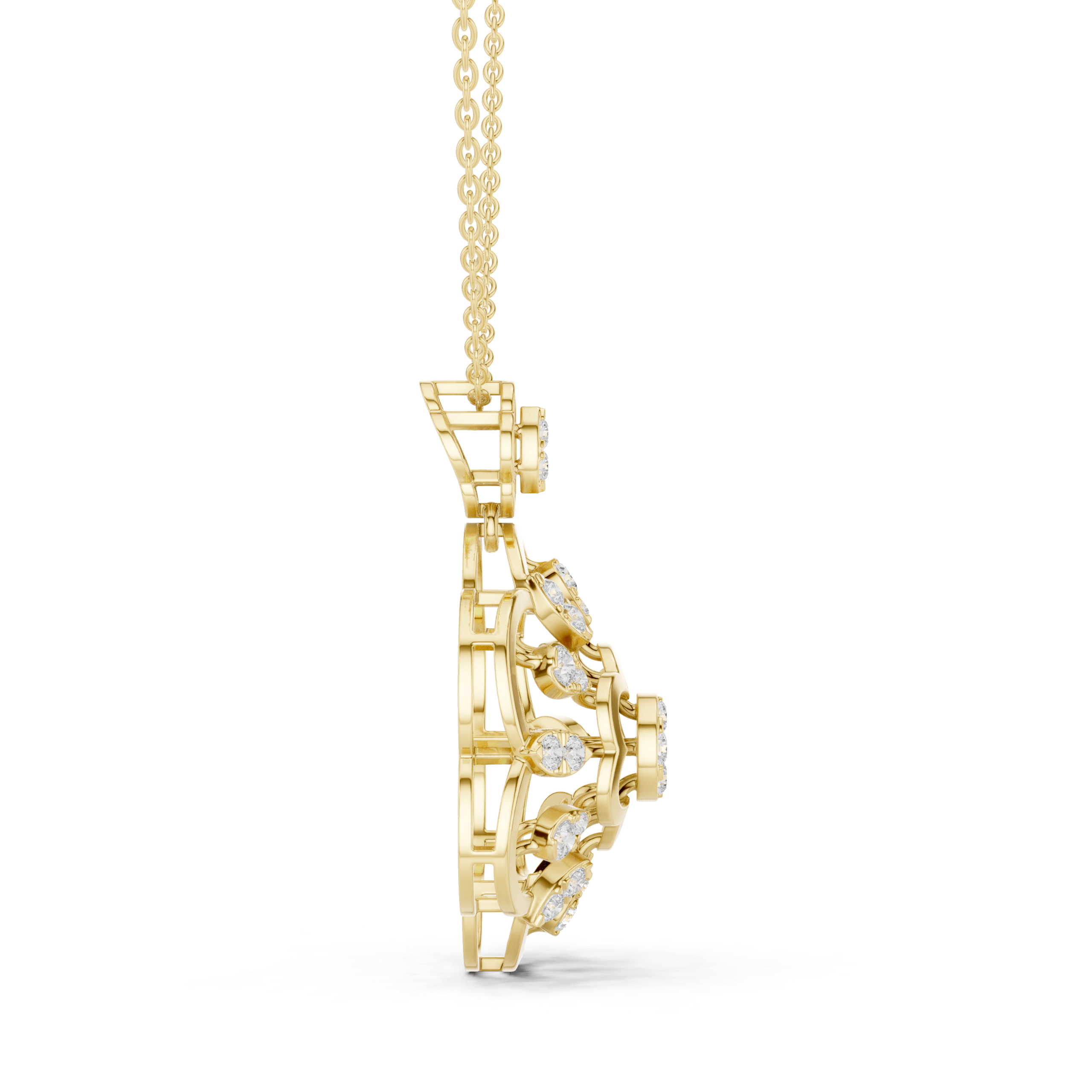 Stylish Marquise Diamond Pendant
