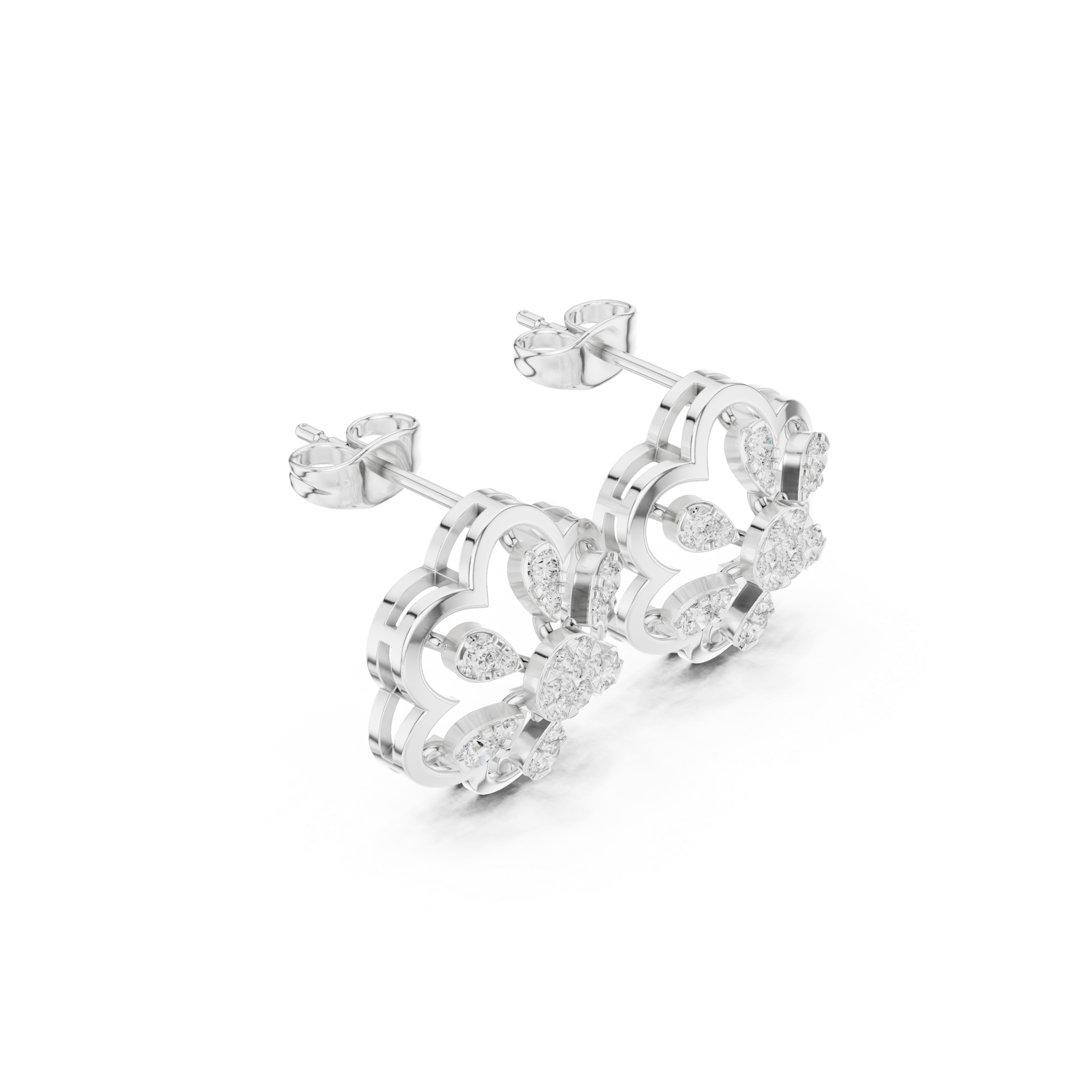 Fierce Emerald Diamond Earrings