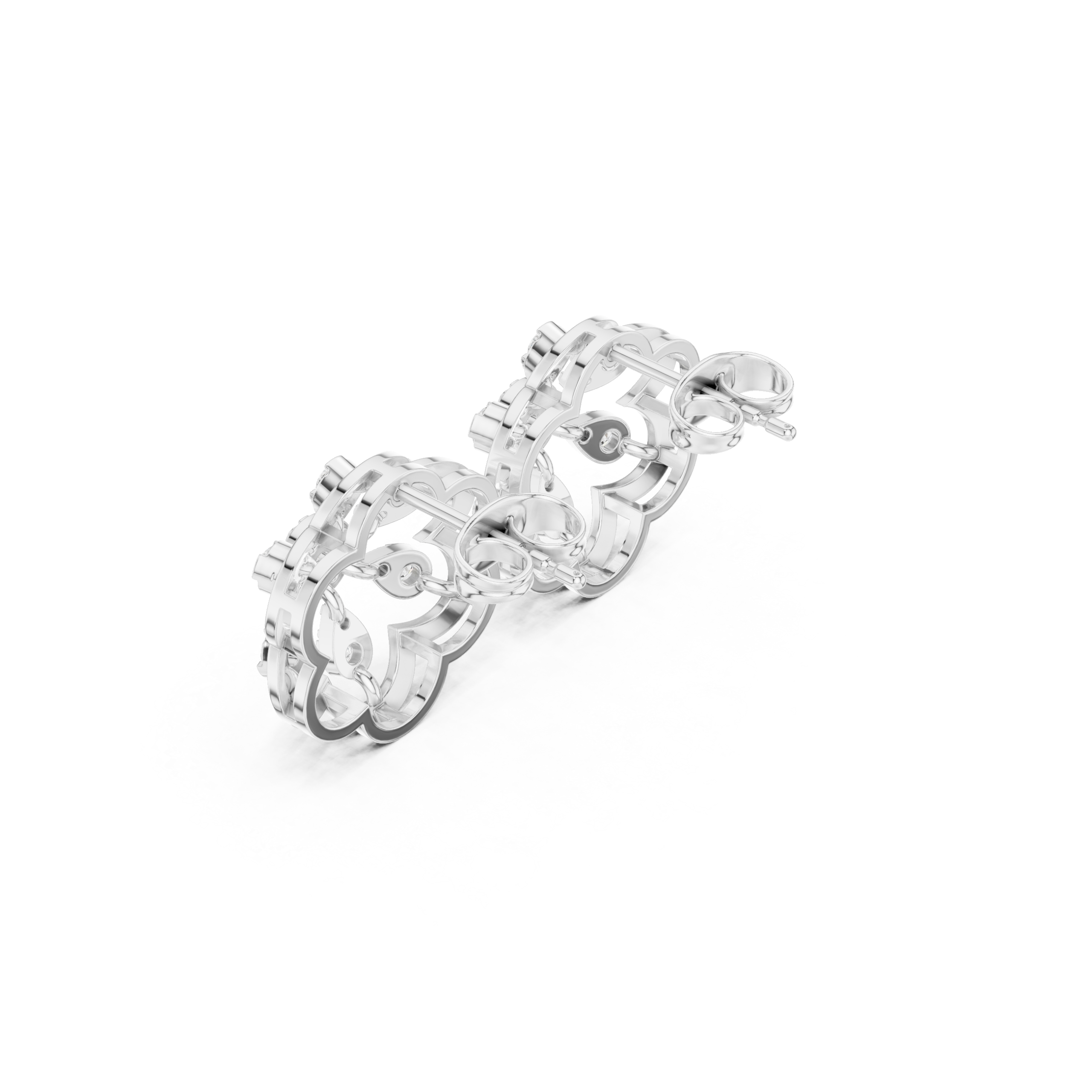 Fierce Emerald Diamond Earrings