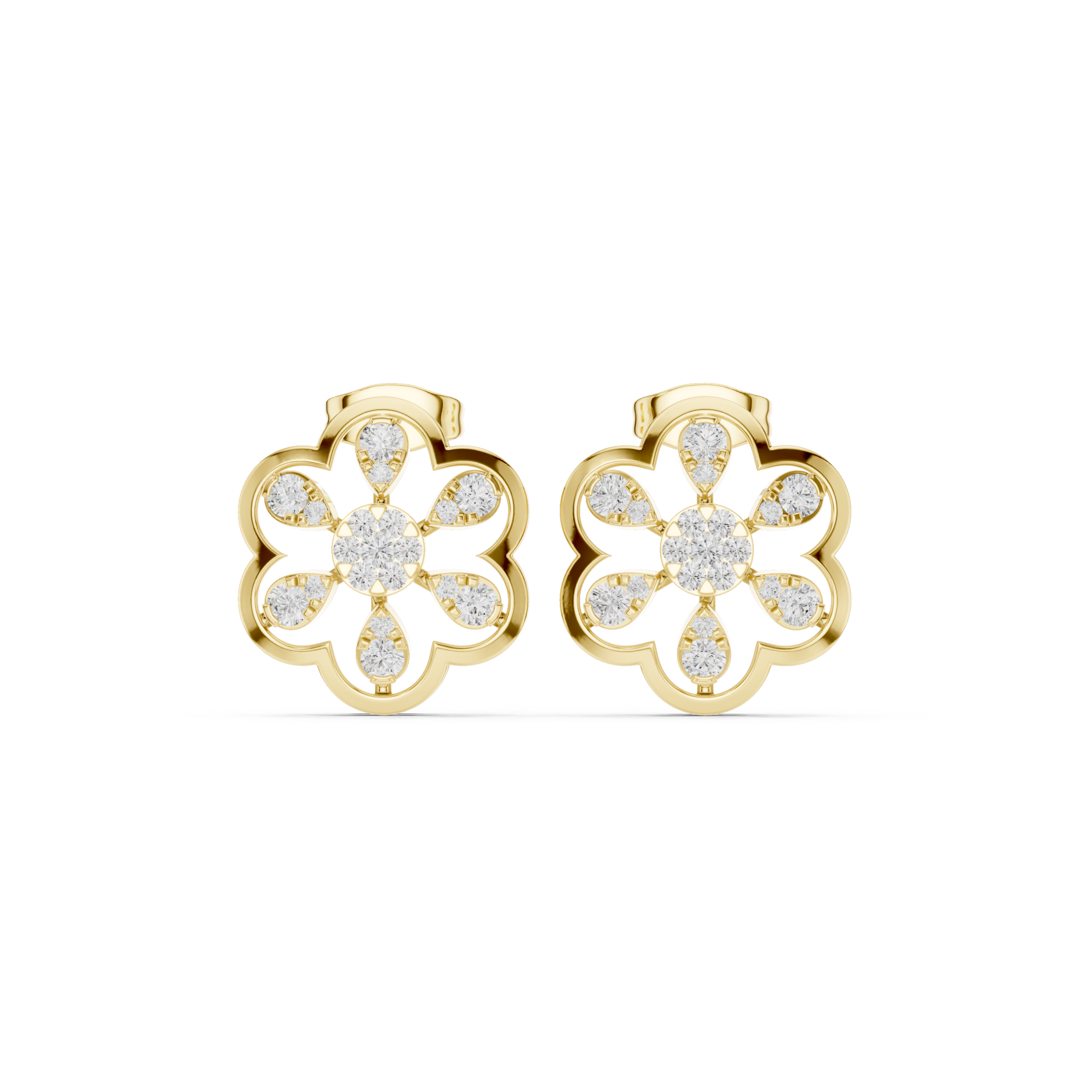 Fierce Emerald Diamond Earrings