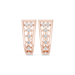 Fierce Cushion Diamond Earrings