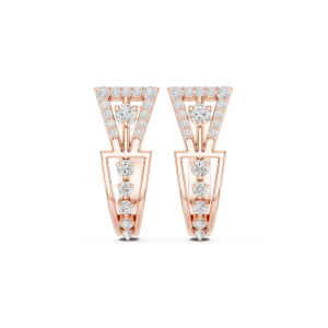 Dazzling Heart Diamond Earrings