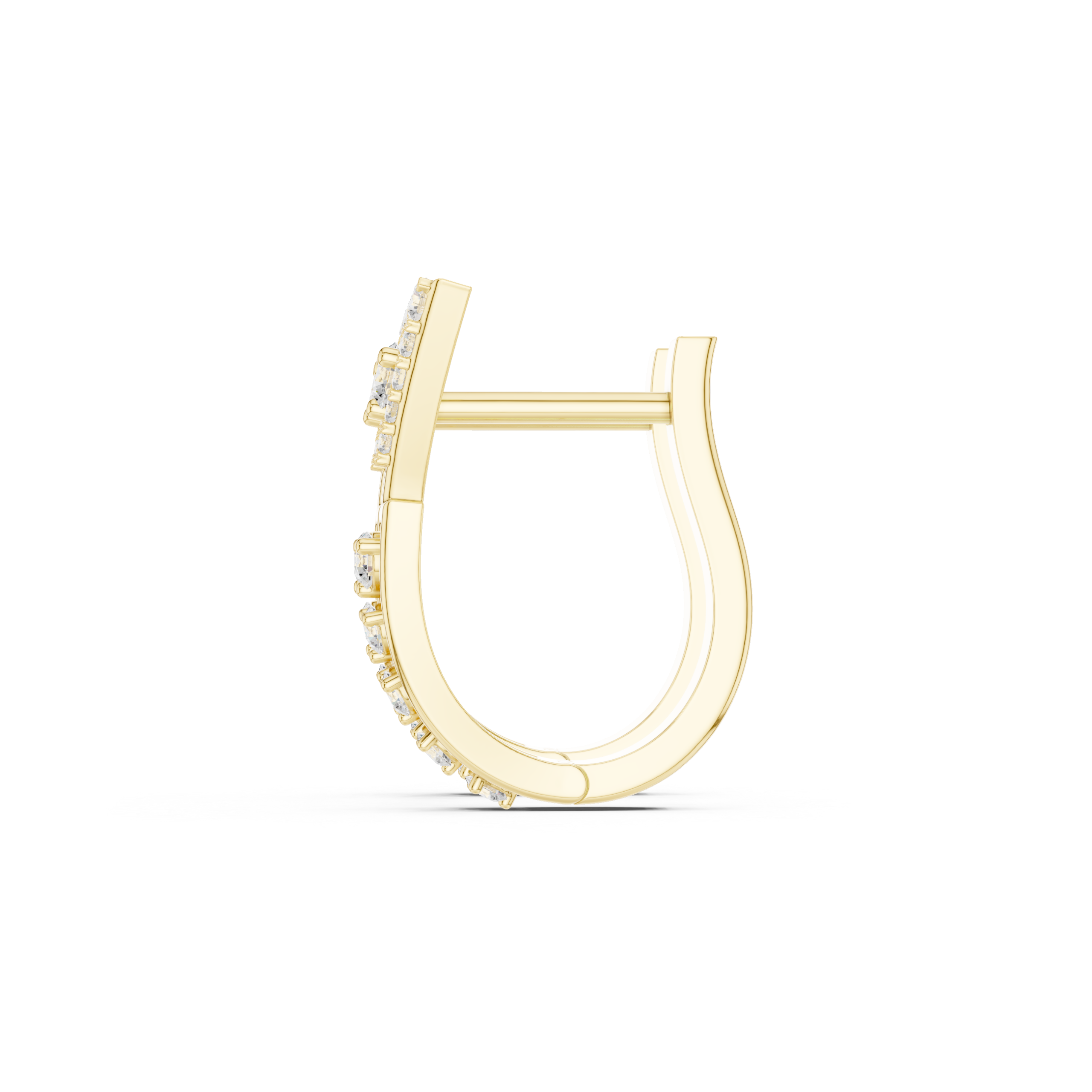 Dazzling Heart Diamond Earrings