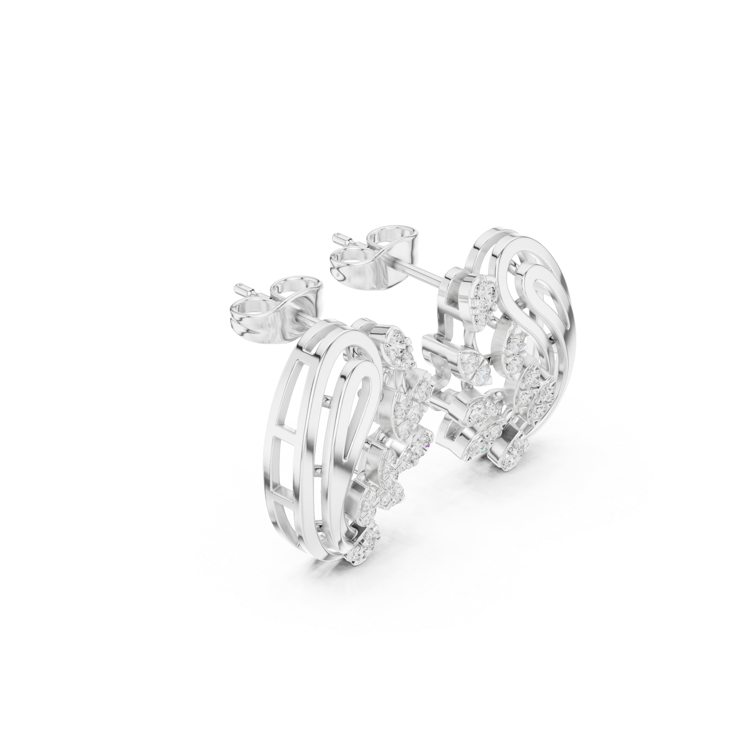 Luxe Princess Diamond Earrings