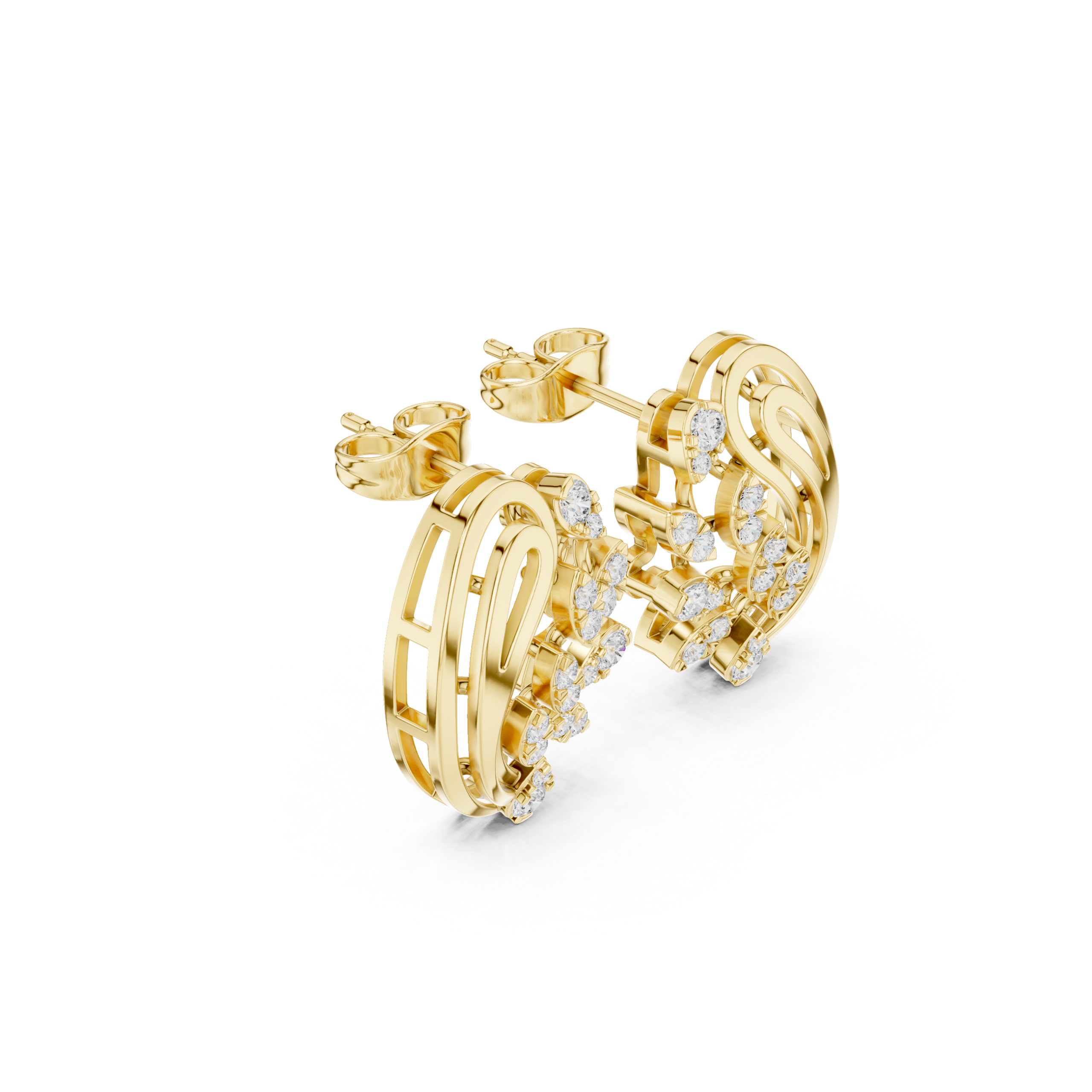 Luxe Princess Diamond Earrings