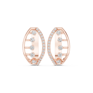 Gleaming Pear Diamond Earrings