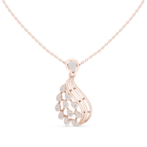 Modern Round Diamond Pendant