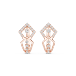 Refined Princess Diamond Earrings