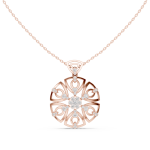 Astra Round Diamond Pendant
