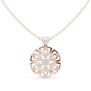 Astra Round Diamond Pendant