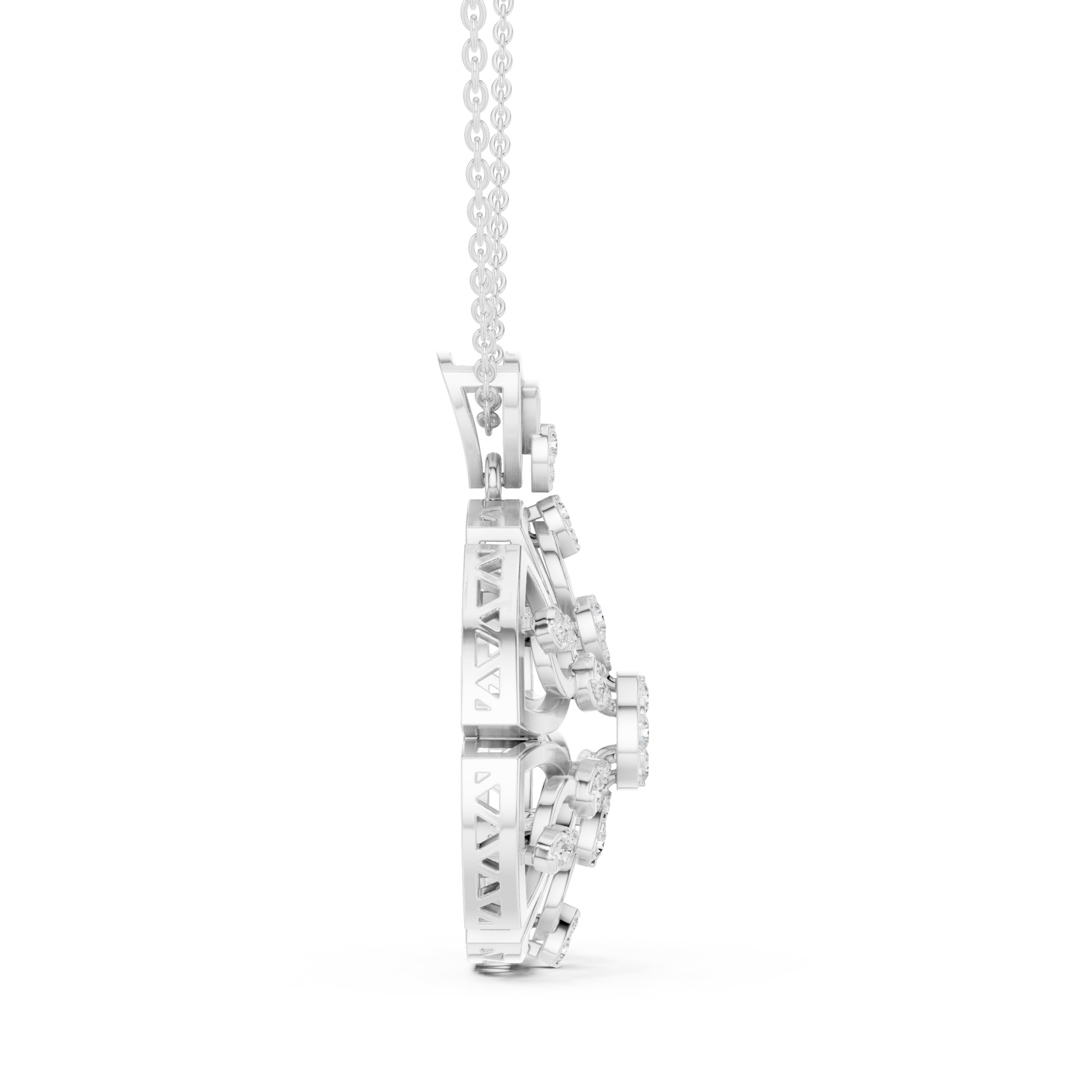 Astra Round Diamond Pendant