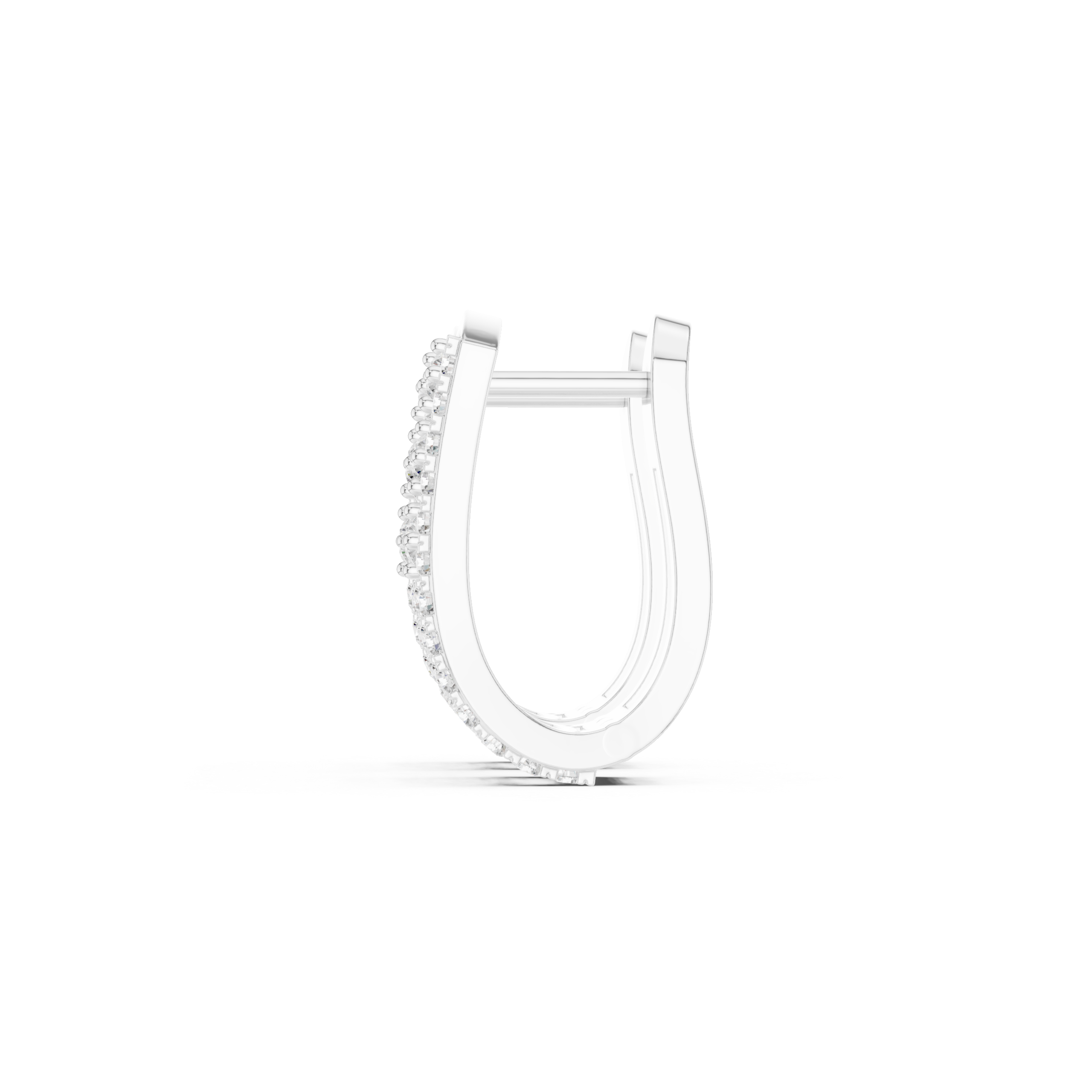 Gleaming Radiant Diamond Earrings