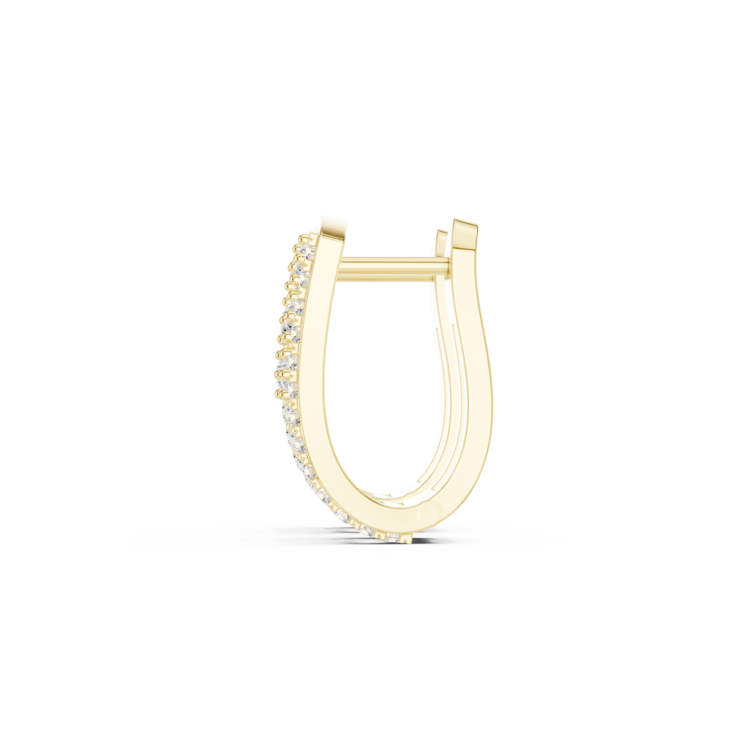 Gleaming Radiant Diamond Earrings