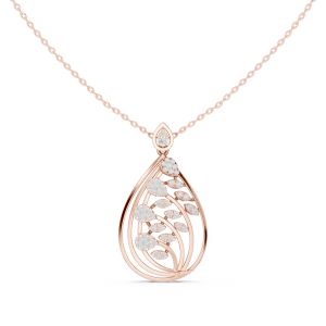 Velora Round Diamond Pendant