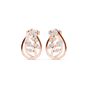 Glam Shield Diamond Earrings