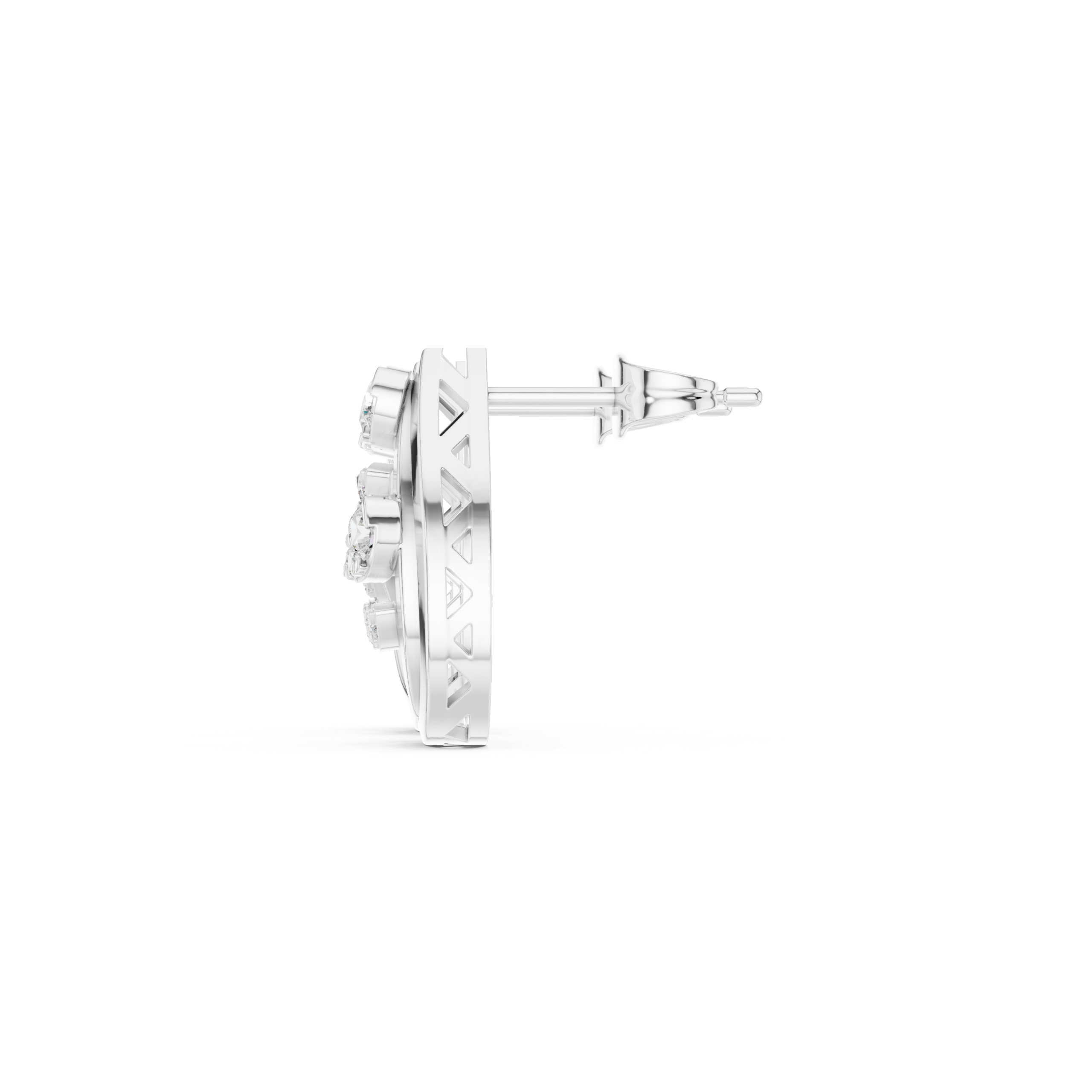 Glam Shield Diamond Earrings