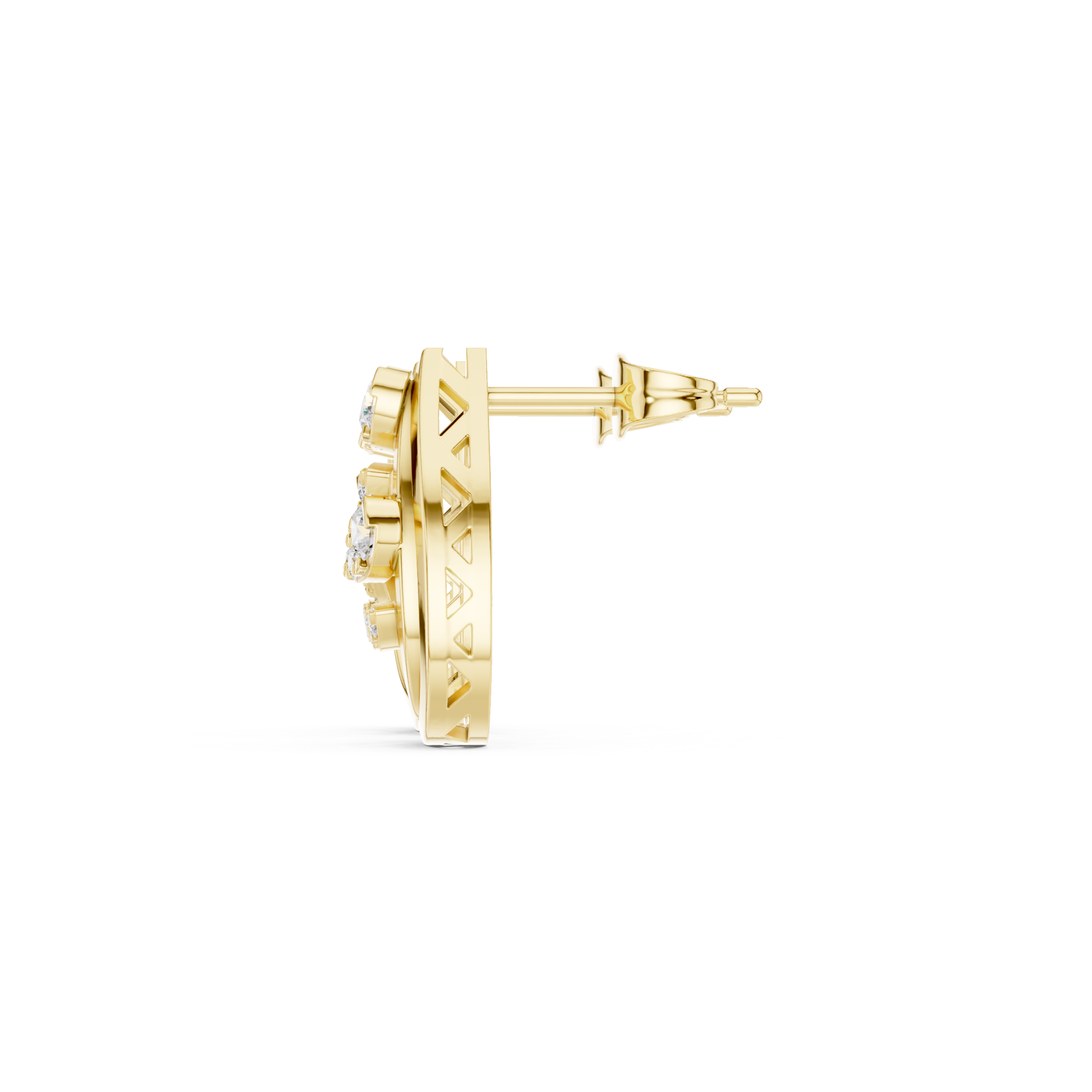 Glam Shield Diamond Earrings