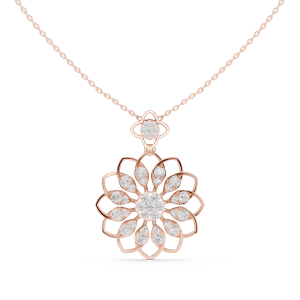 Zephyr Round Diamond Pendant