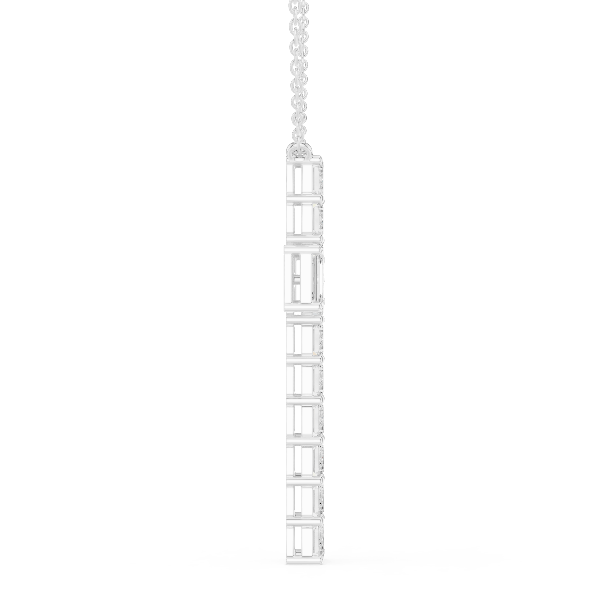 Celeste Emerald Diamond Pendant