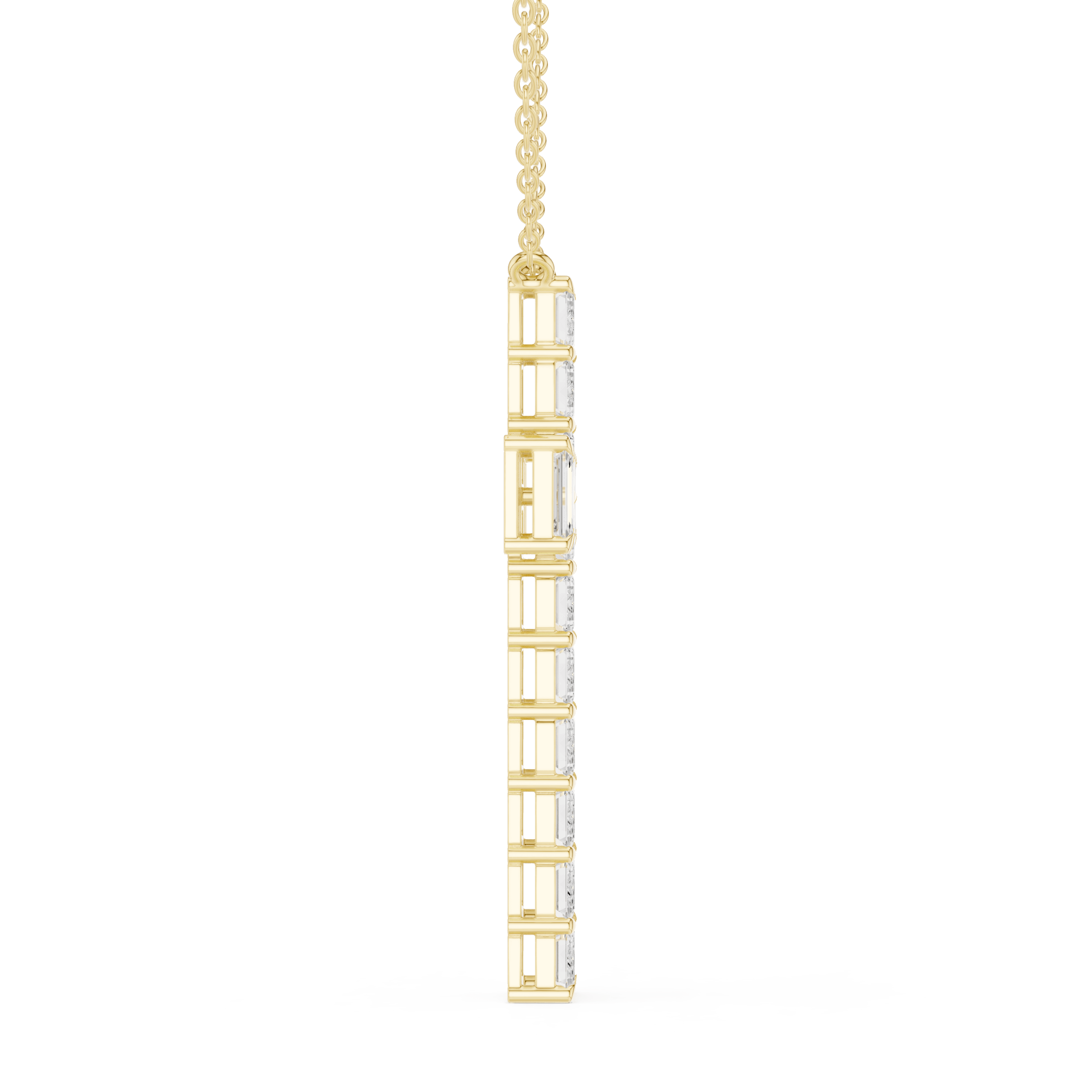 Celeste Emerald Diamond Pendant