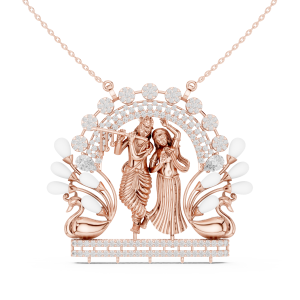 Cascade Pear & Round Pendant