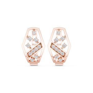 Elegant Cushion Diamond Earrings