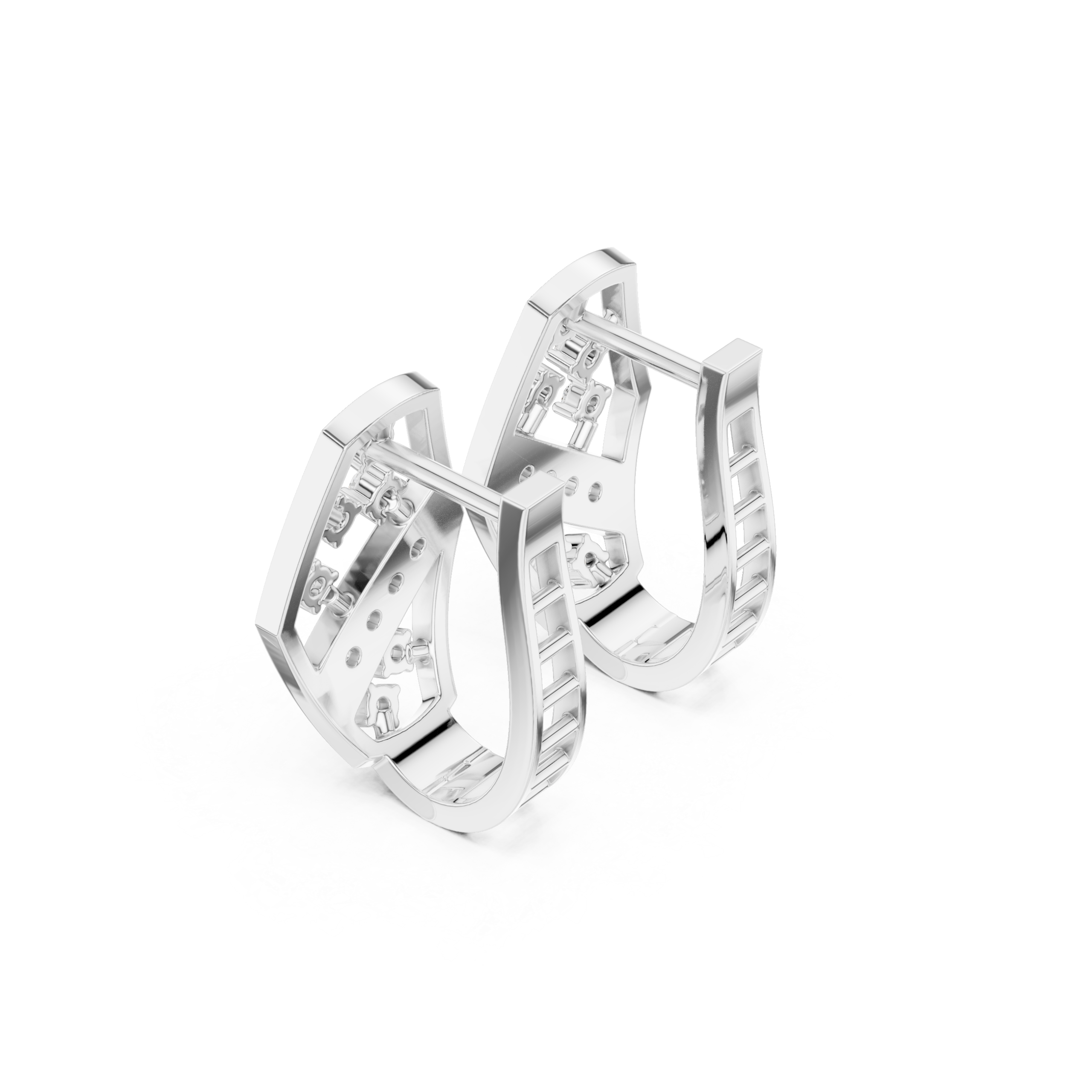 Elegant Cushion Diamond Earrings