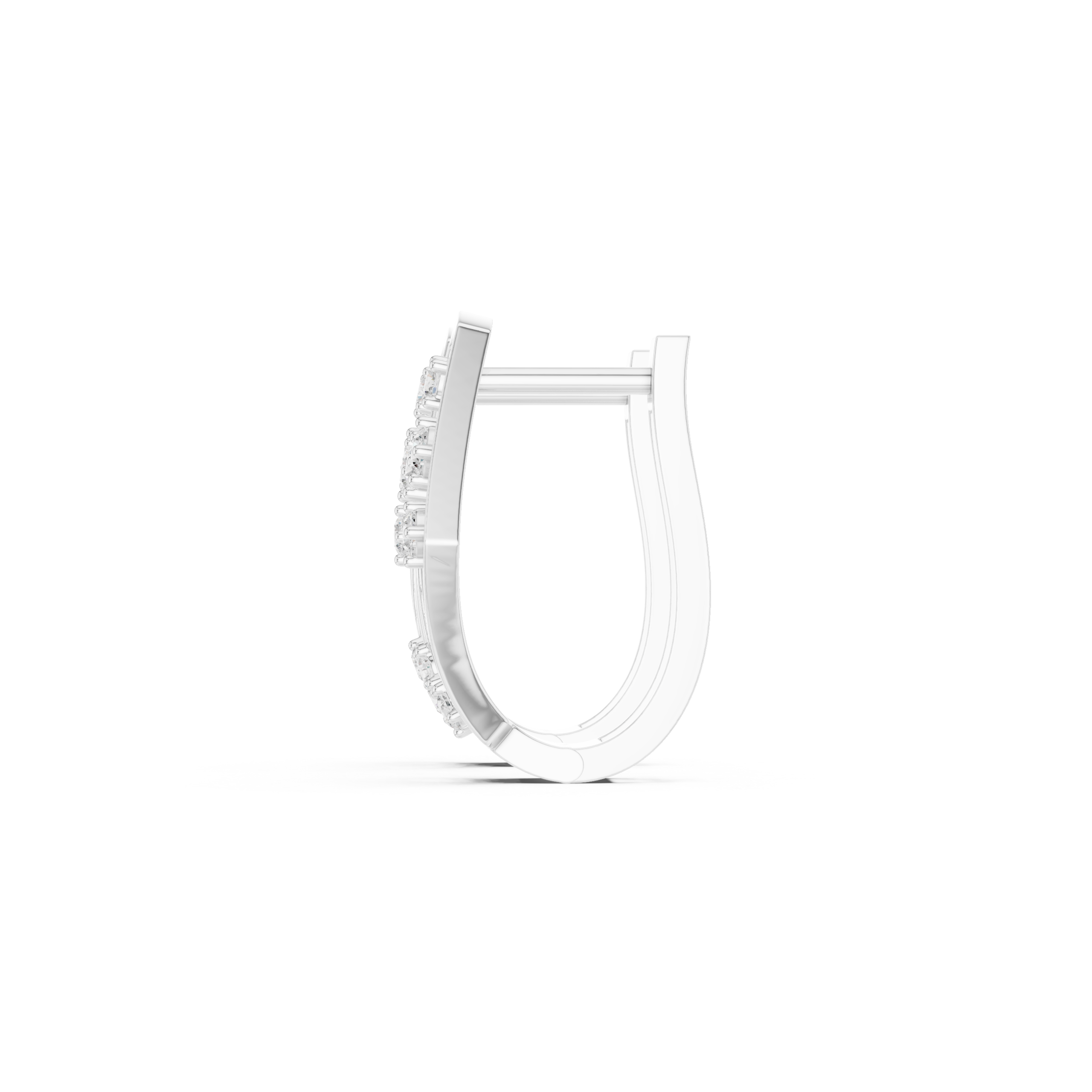 Elegant Cushion Diamond Earrings