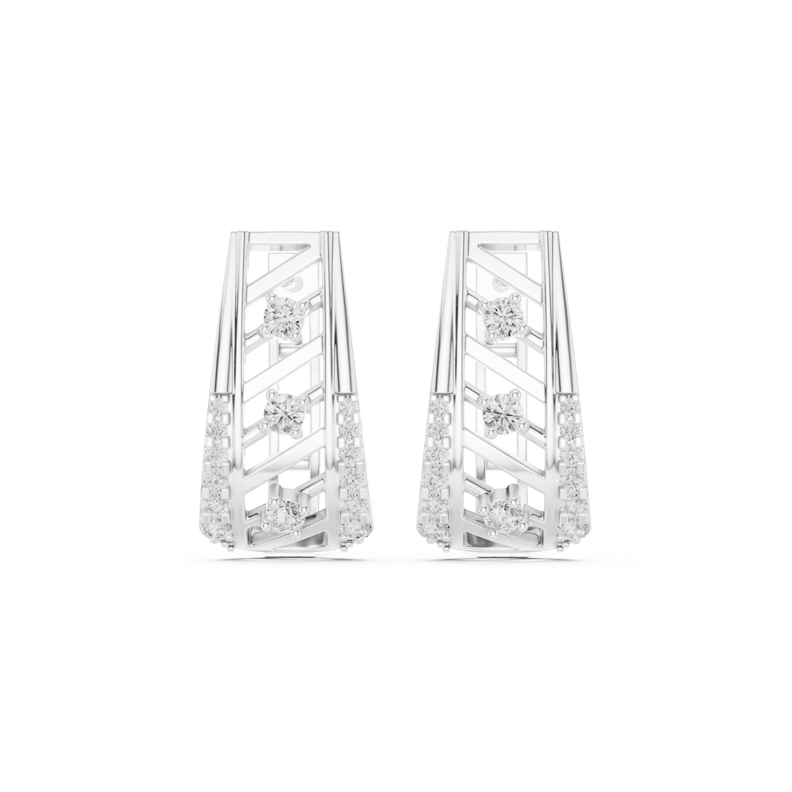 Dazzling Pear Diamond Earrings