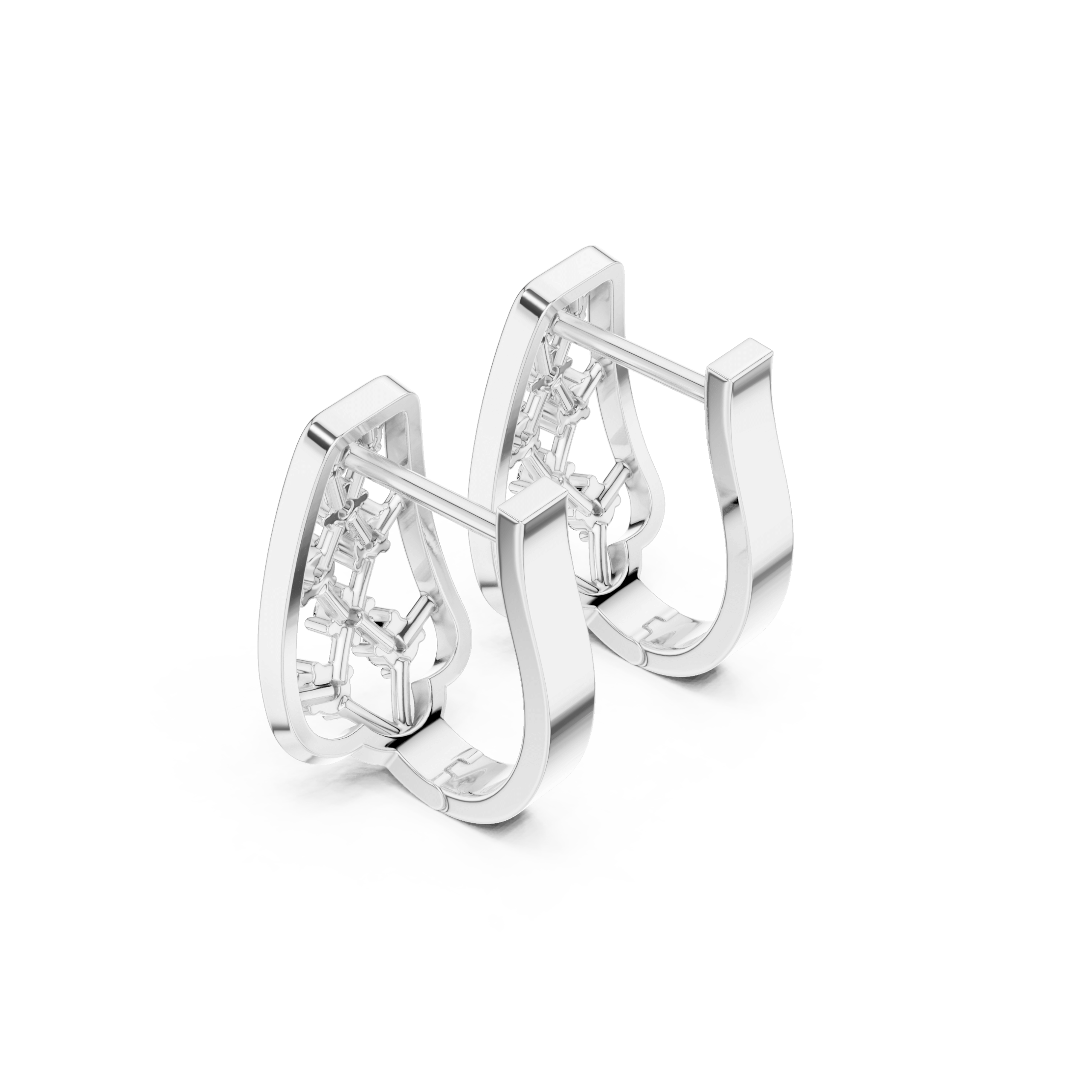 Glam Tapered Diamond Earrings