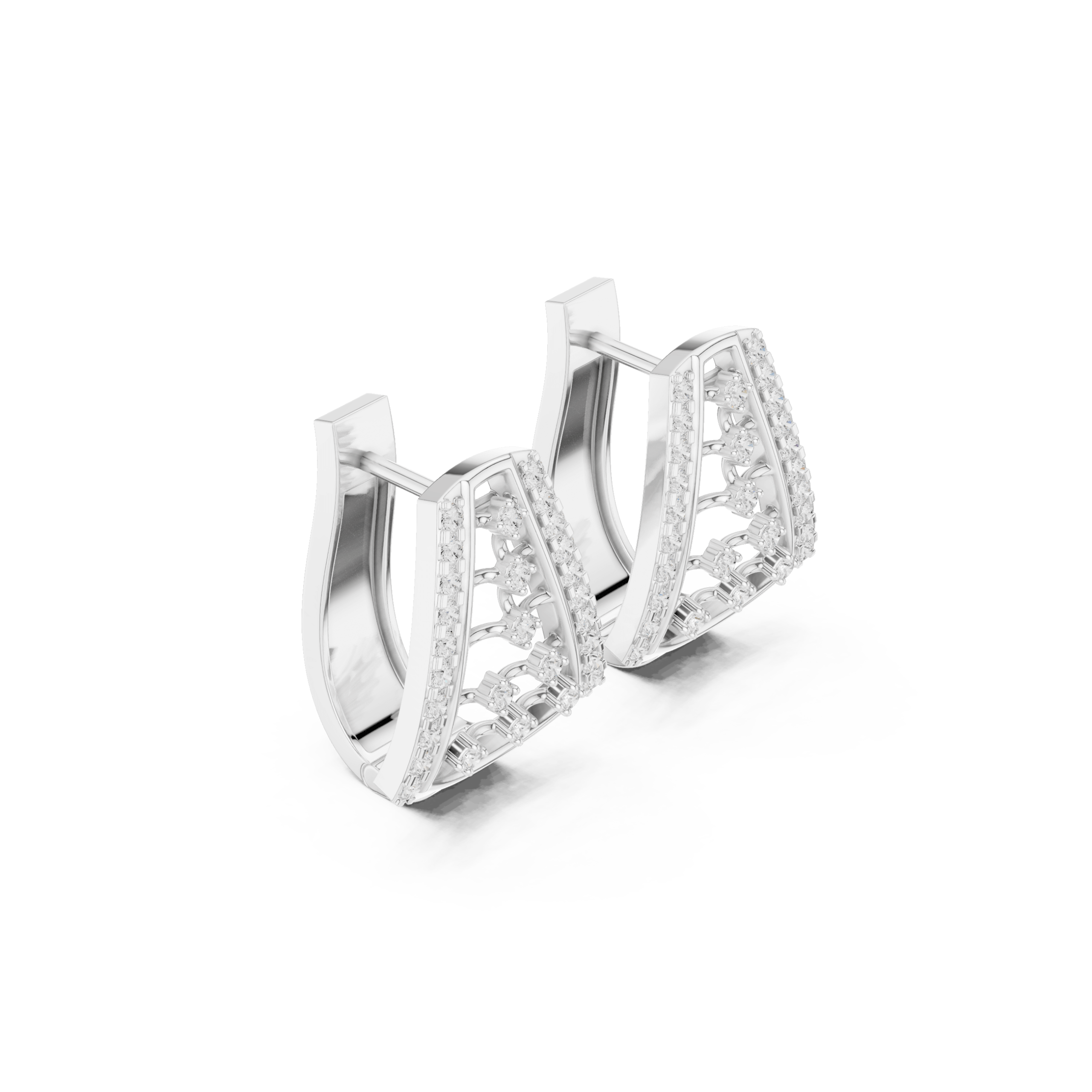 Vivid Kite Diamond Earrings