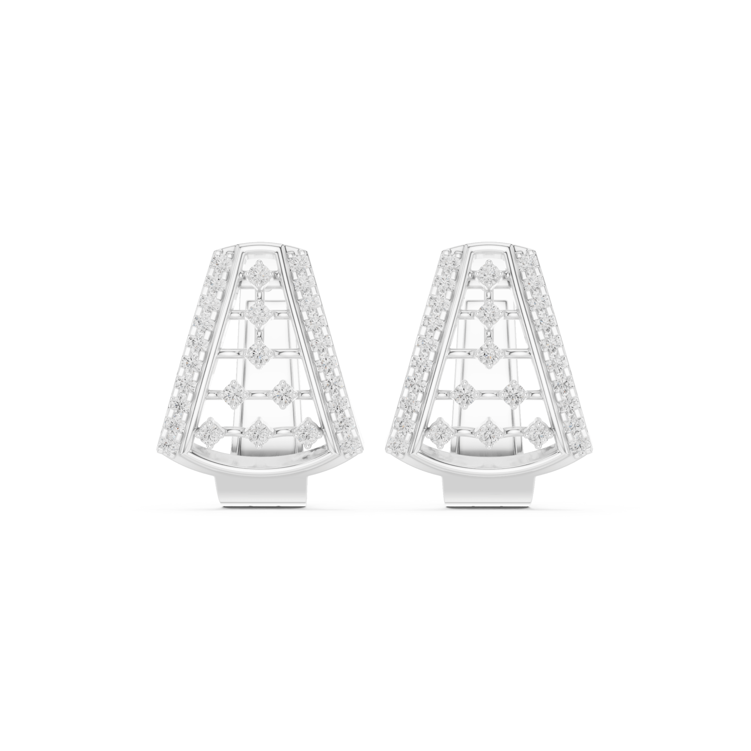 Vivid Kite Diamond Earrings