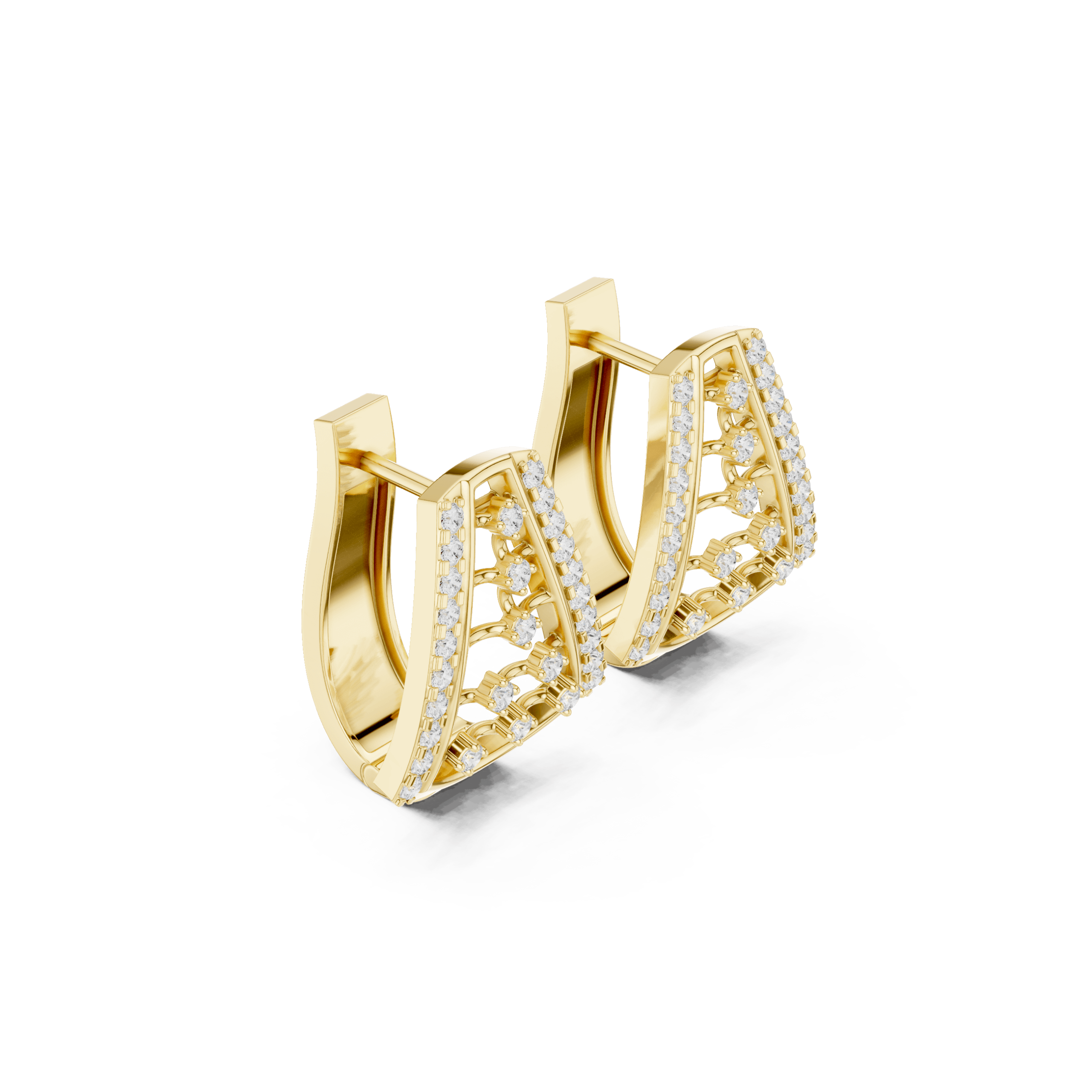 Vivid Kite Diamond Earrings